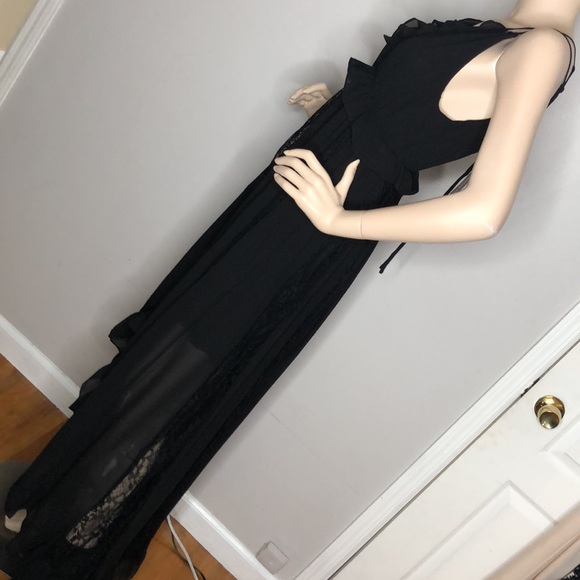 Black Lacey Maxi Dress - Picture 10 of 13